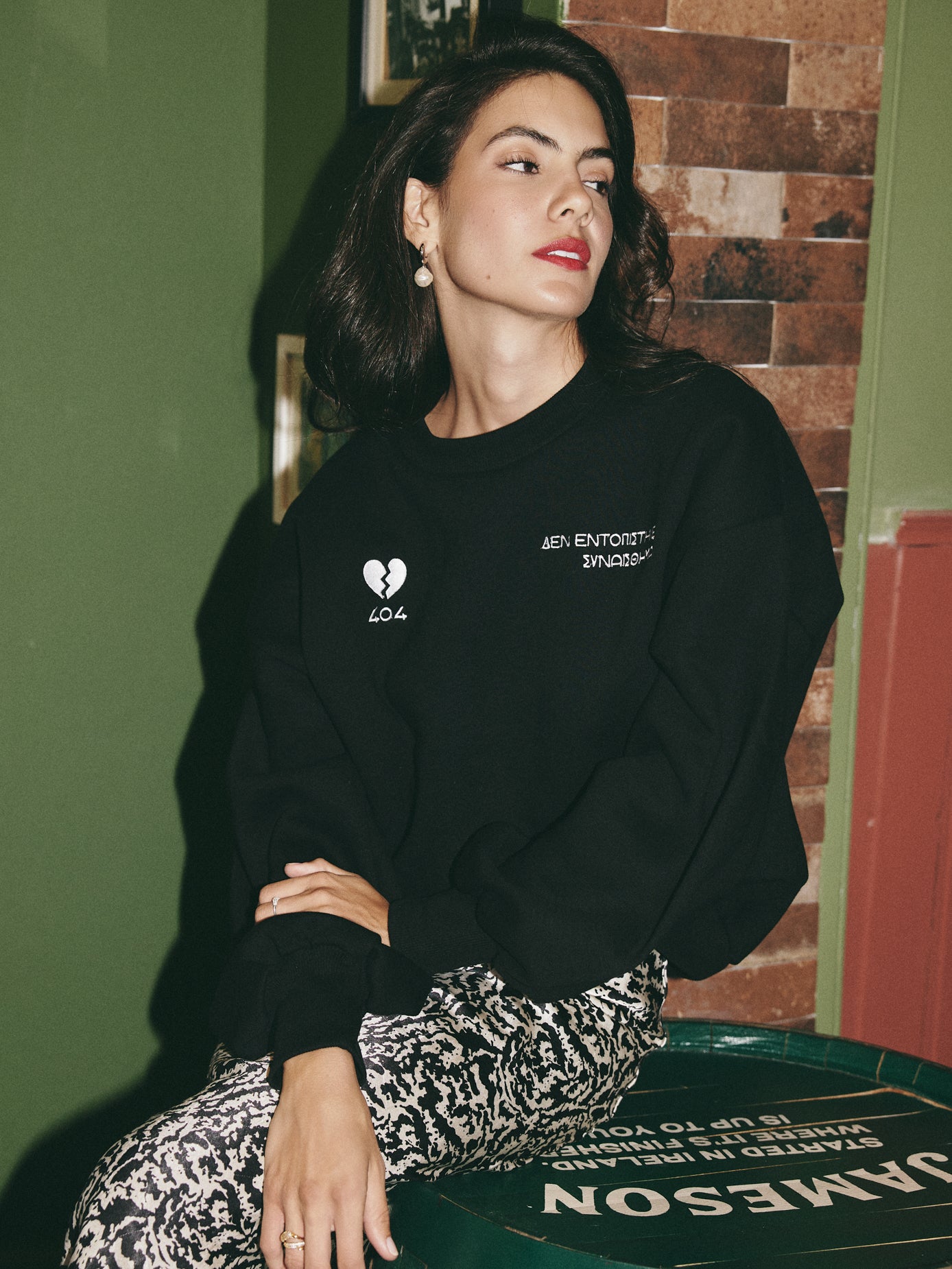 404 sweatshirt - Black