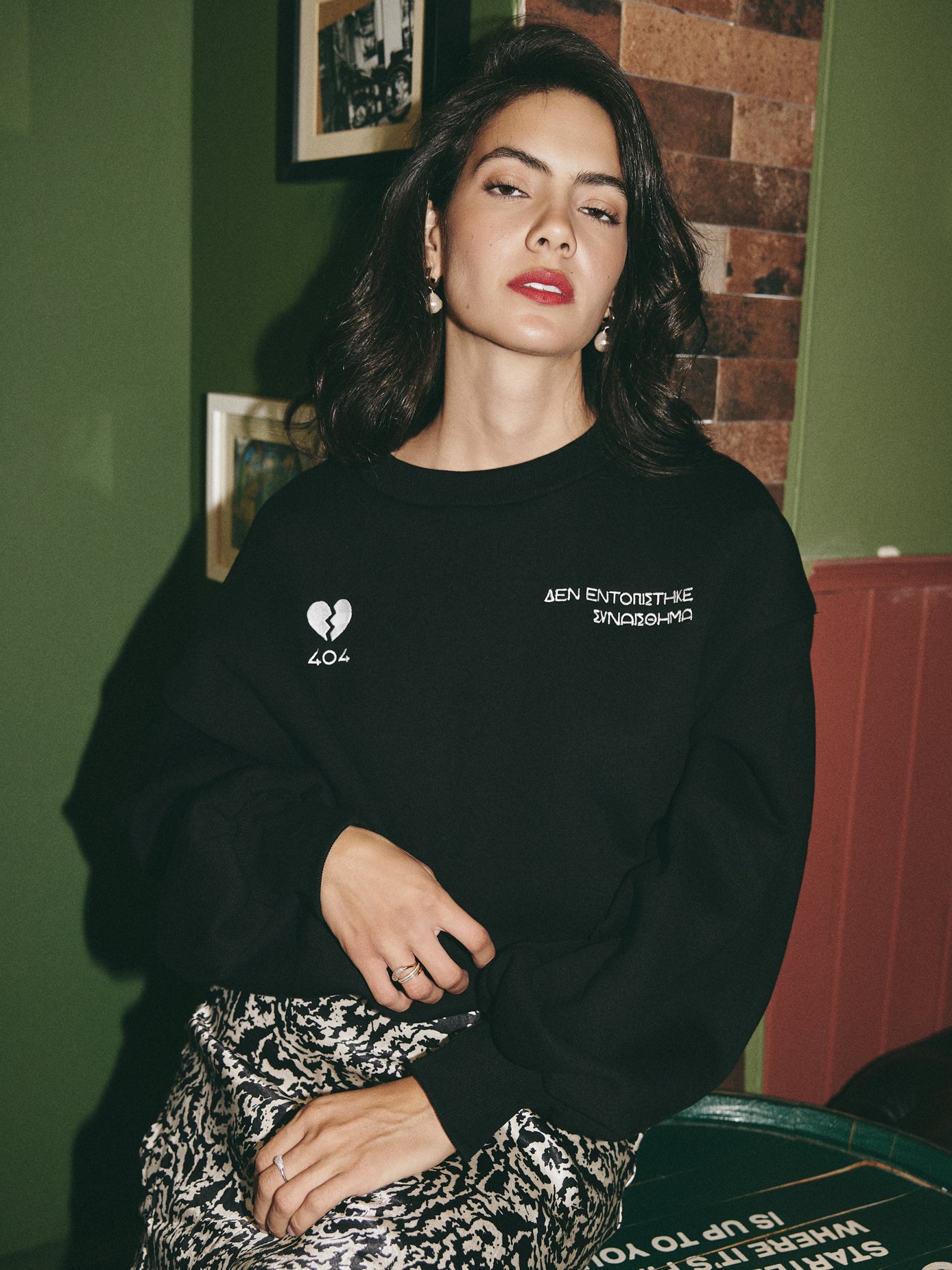 404 sweatshirt - Black