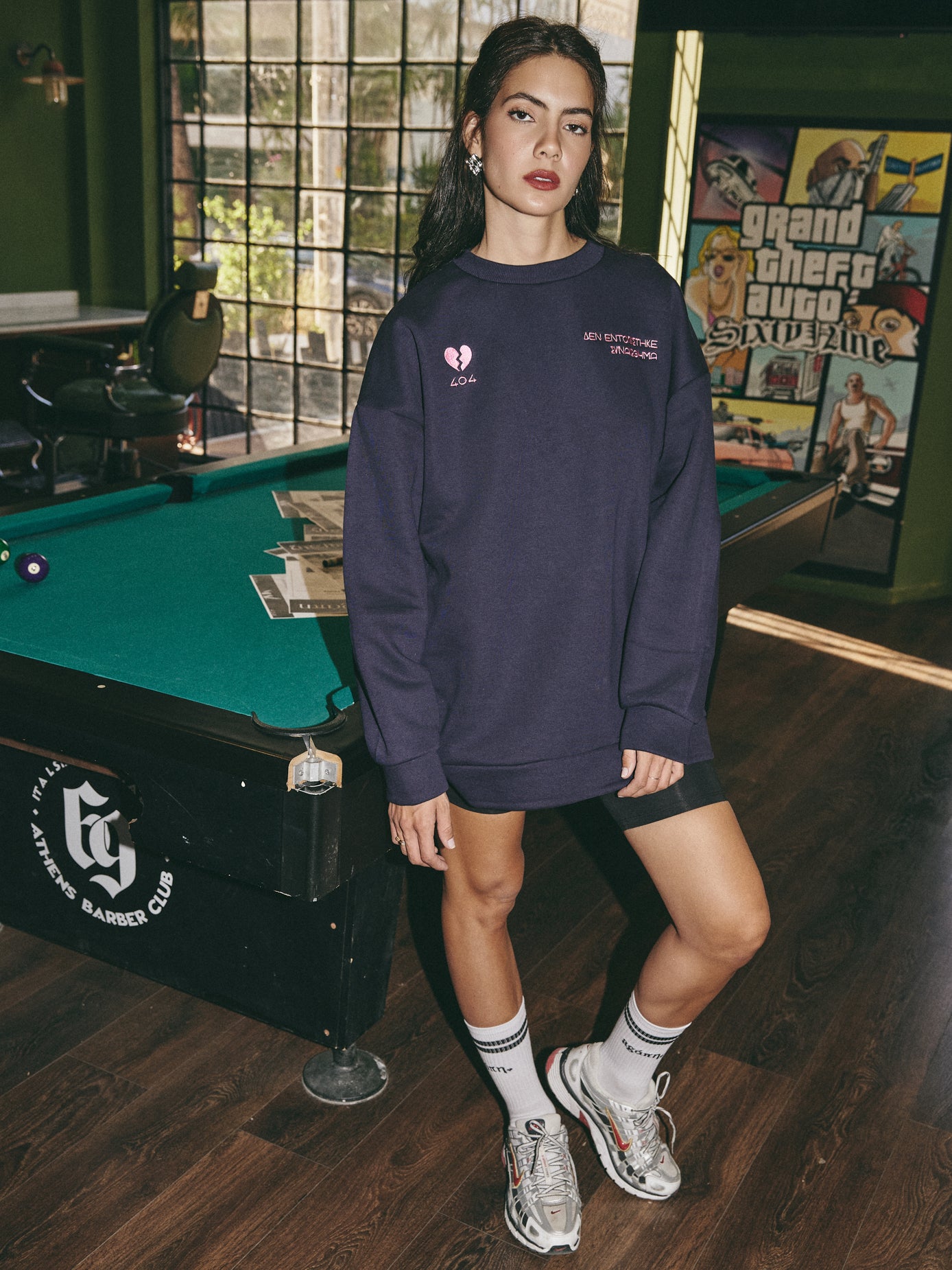 404 sweatshirt oversized - Blue