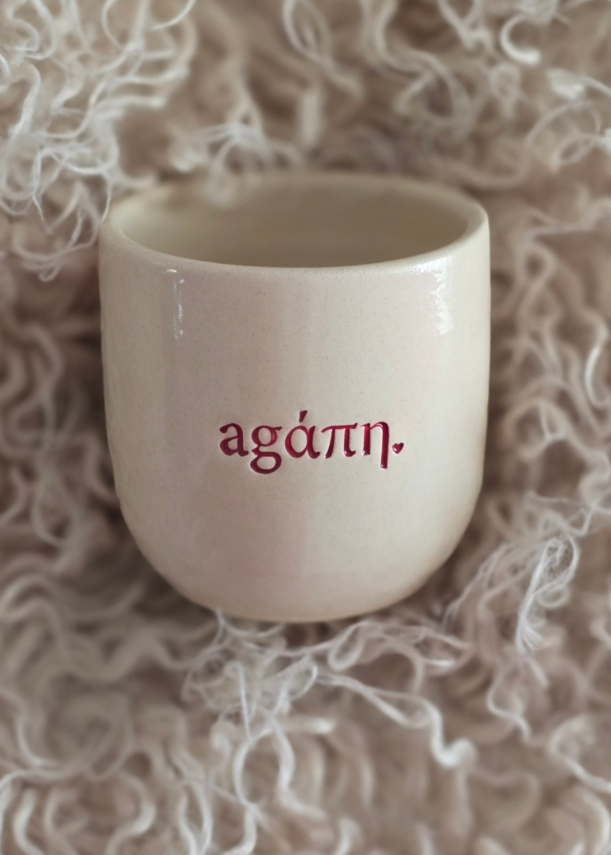 Agáπη Ceramic Mug – A Cup of Love