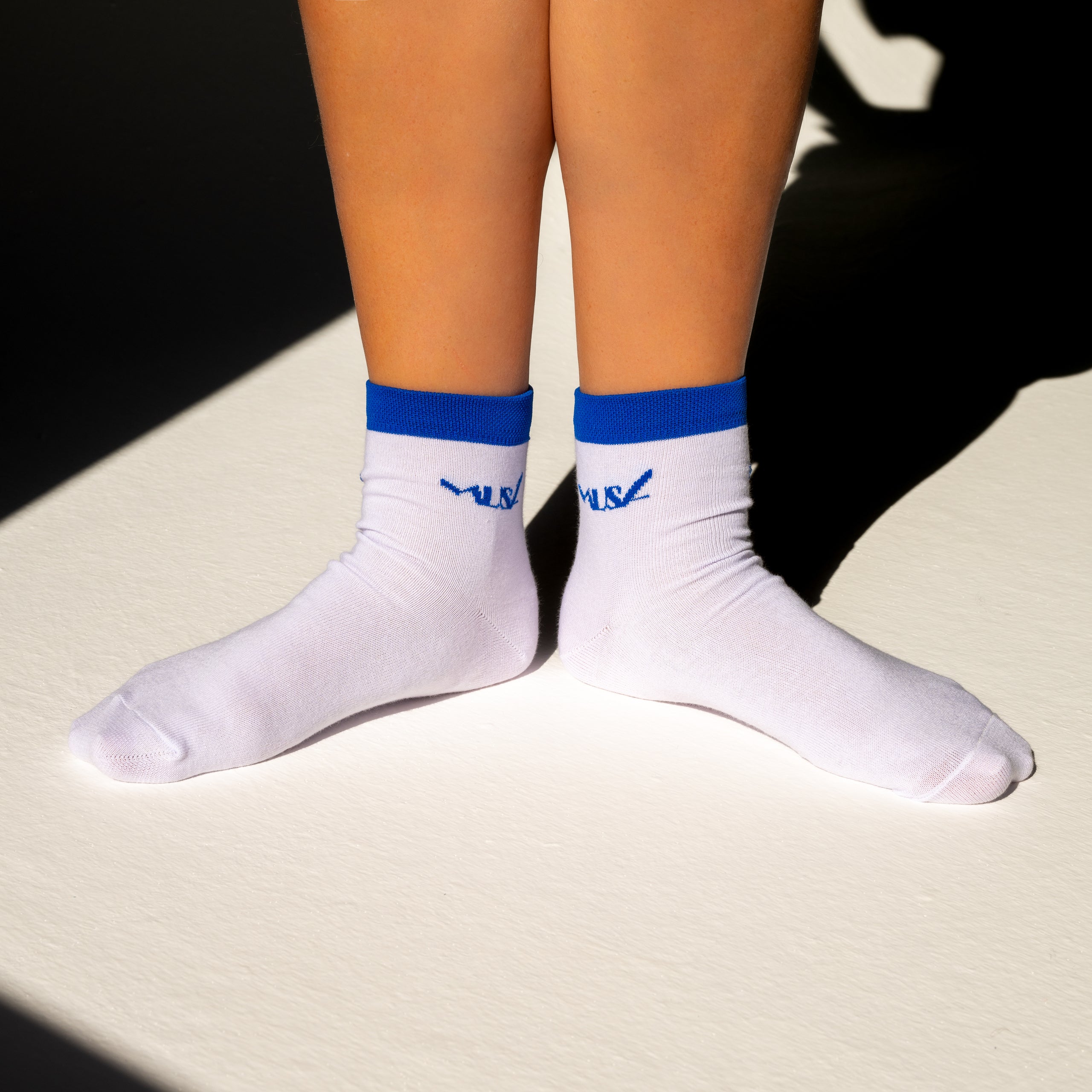 Agaph Socks- White/Blue